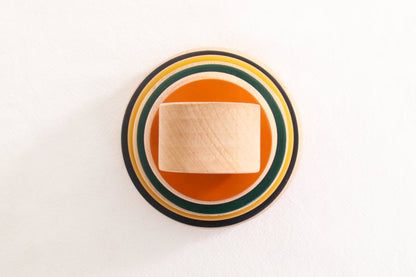 Wooden Ring Stacker & Play Mat | Safari