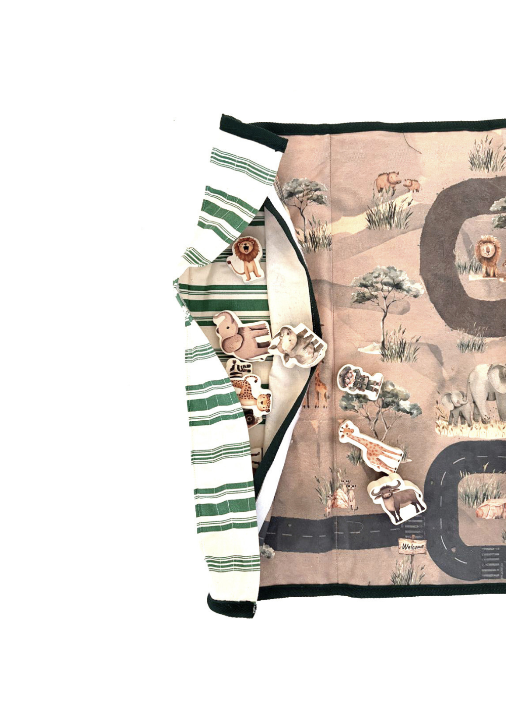 Travel Play Mat & Play Pieces | Safari