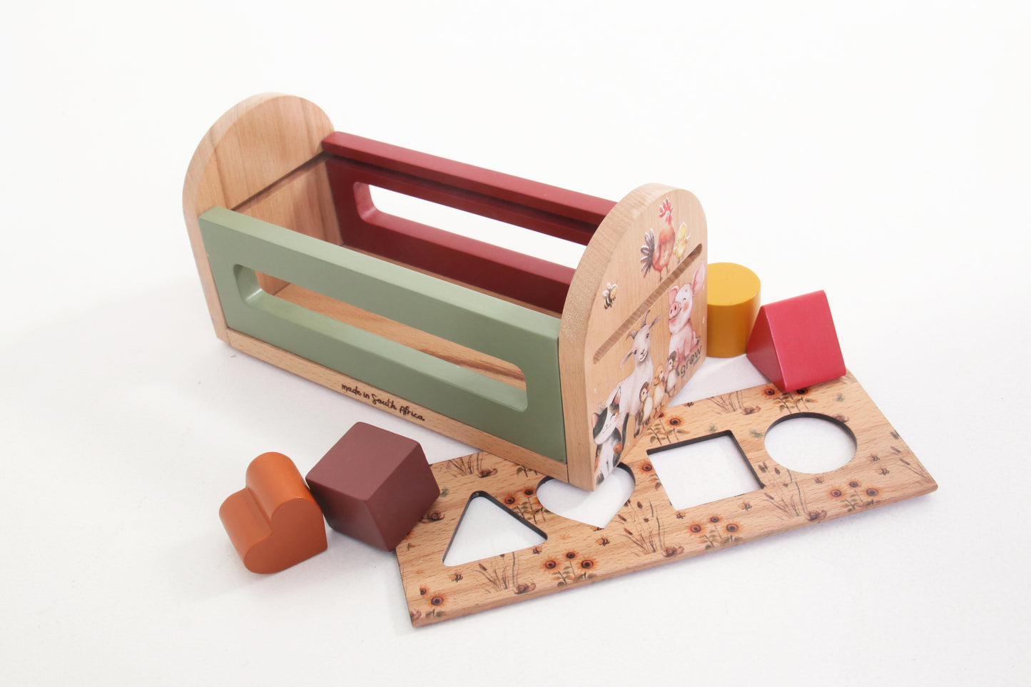 Wooden Shape & Sorting Toy | Farm