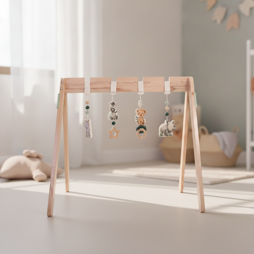 Wooden Baby Play Gym | Safari & Friends