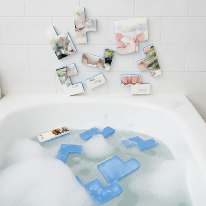 Toddler Foam Bath Puzzle Set | 4 Puzzles  | Farm