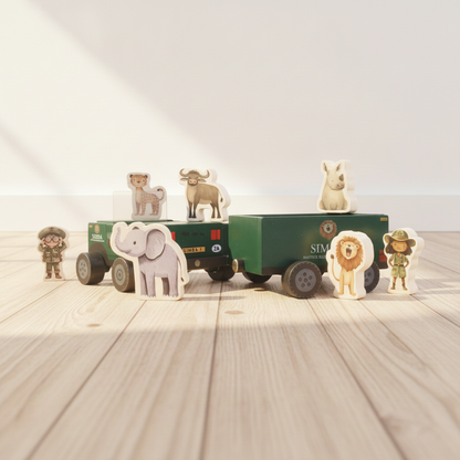 Wooden Safari Play Set | Safari