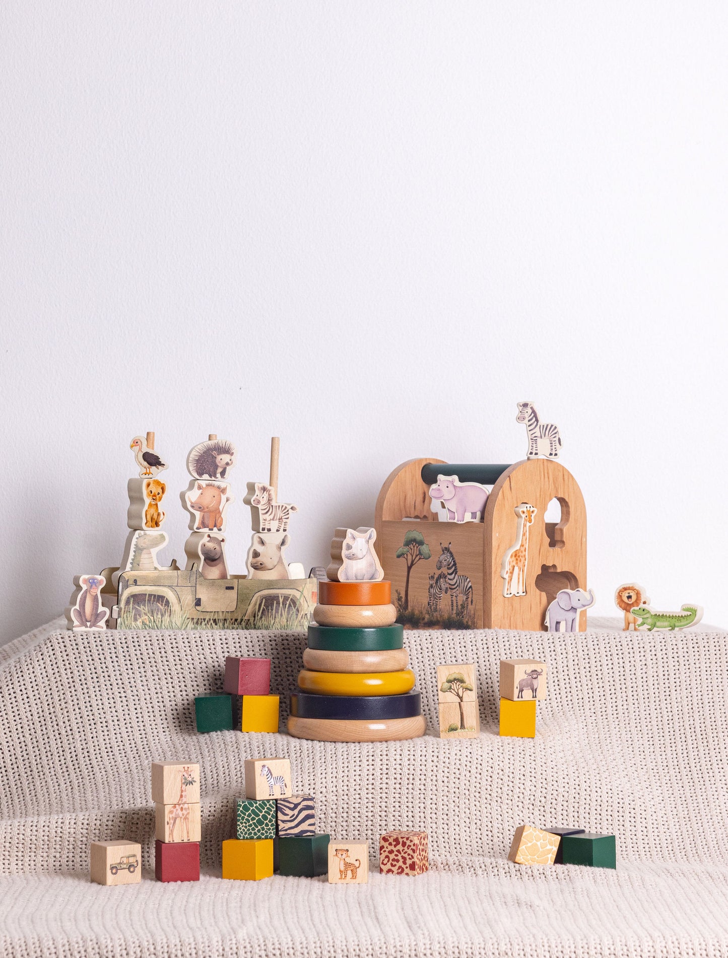 Wooden Animal Stacker | On Safari